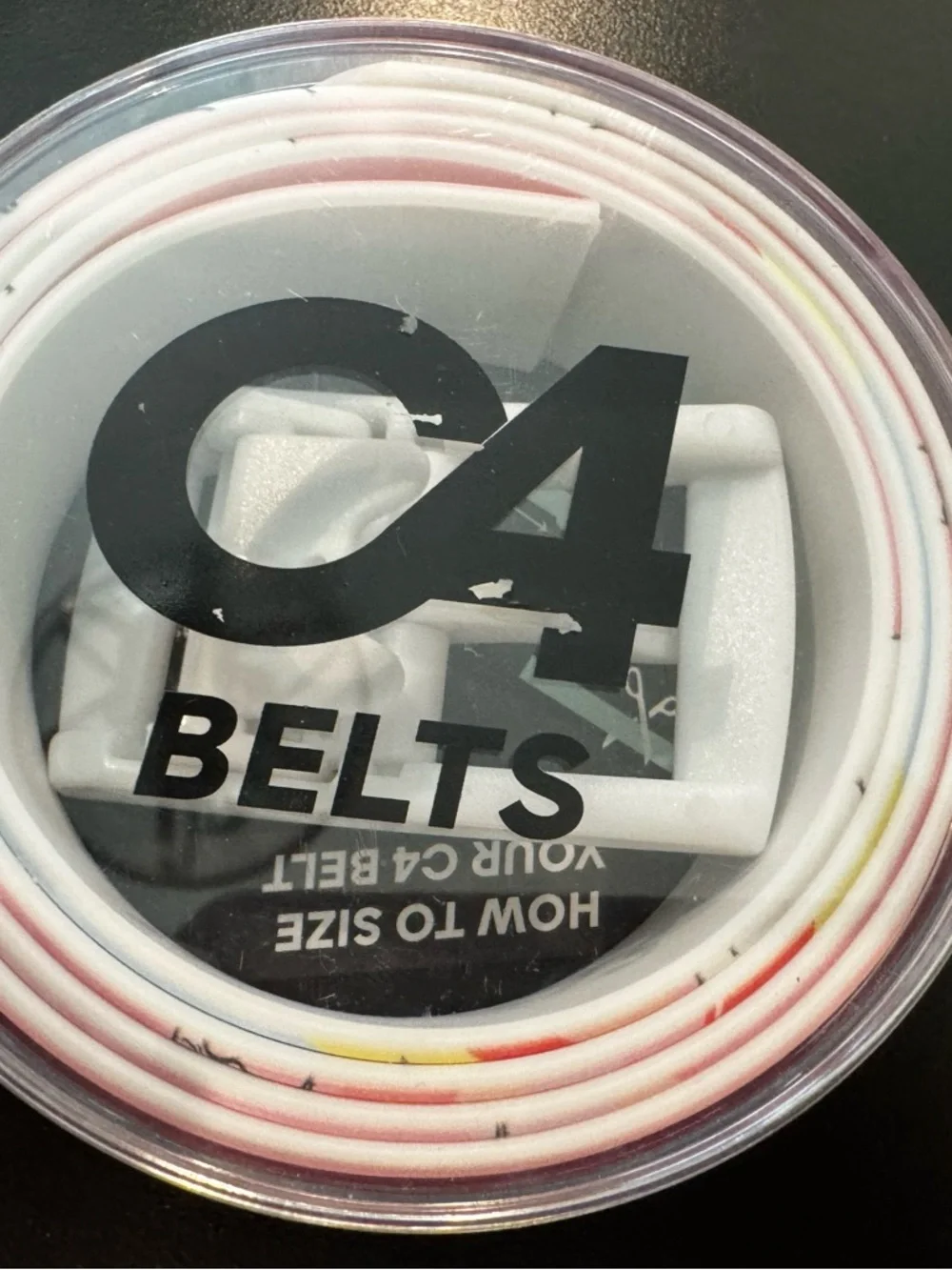 C4 Belts White Multi-Color Phone Accessory Belt